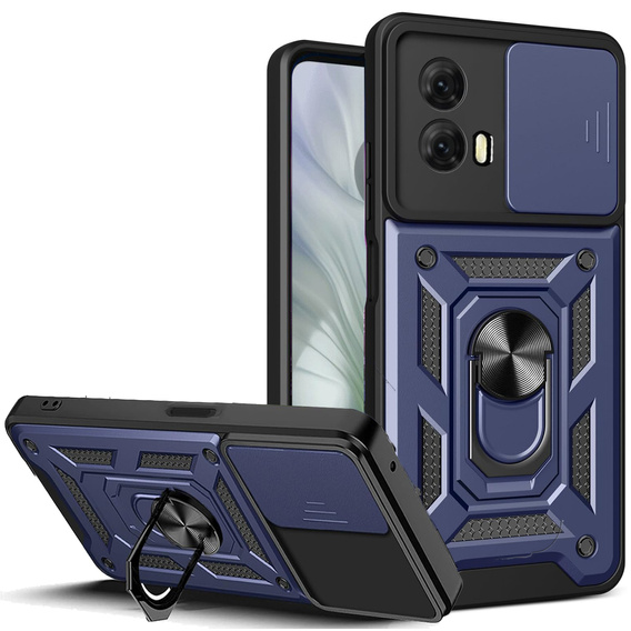 Pouzdro pro Motorola Moto E14, CamShield Slide, modré