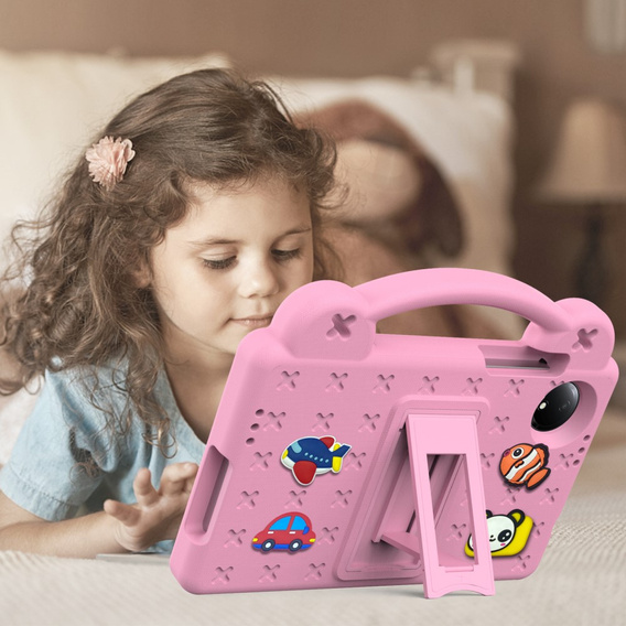 Dětské pouzdro pro Xiaomi Redmi Pad SE 8.7", Cute Patterns, se stojánkem, růžové