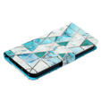 Klopové pouzdro pro Samsung Galaxy A35 5G, Wallet, Marble zelené