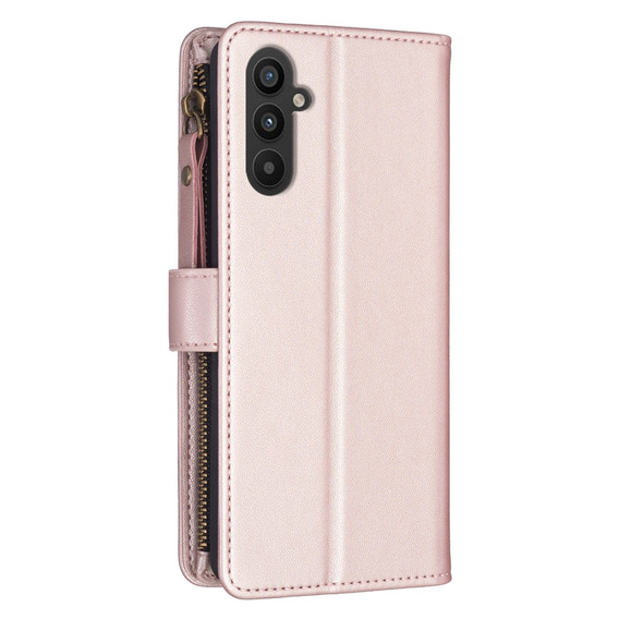 Klopové pouzdro pro Samsung Galaxy A25 5G, Wallet Zipper Pocket, černé