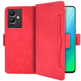 Klopové pouzdro pro Infinix Note 12 5G, Card Slot, červené
