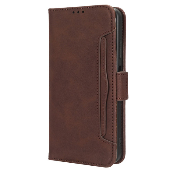 Klopové pouzdro pro Honor Magic 6 Pro 5G, Card Slot, hnědé