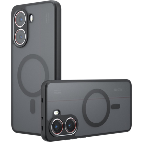 Pouzdro pro Xiaomi Poco X7 Pro 5G, pro MagSafe, ERBORD Matt Case, černý