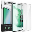 2x tvrzené sklo pro Samsung Galaxy S22+ Plus, ERBORD 9H Hard Glass na displeji