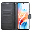 Klopové pouzdro pro Oppo A79 5G, Crazy Horse Wallet, černé