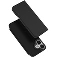 Pouzdro Dux Ducis pro iPhone 17, Skin Pro, s klopou, s přihrádkou na kartu, černé