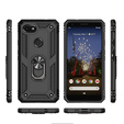 Pancéřové pouzdro pro do Google Pixel 3A, Nox Case Ring, černé