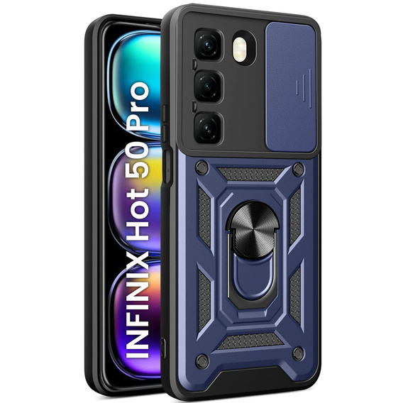 Pouzdro pro Infinix Hot 50 Pro 4G, CamShield Slide, modré