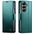 CASEME Litchi Peněženkové flipové pouzdro pro Samsung Galaxy Z Fold7 5G
