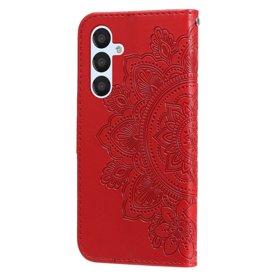 Klopové pouzdro pro Samsung Galaxy A54 5G, Mandala Flower, červené