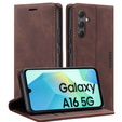 Pouzdro pro Samsung Galaxy A16, ERBORD Vintage peněženka s klopou, káva