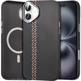 Pouzdro pro iPhone 16 Plus, Carbon Fiber MagSafe, černé