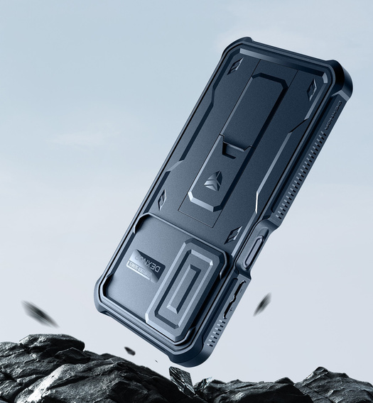 Pancéřové pouzdro pro Samsung Galaxy A16, Dexnor Full Body (Two Frames), námořnicky modré