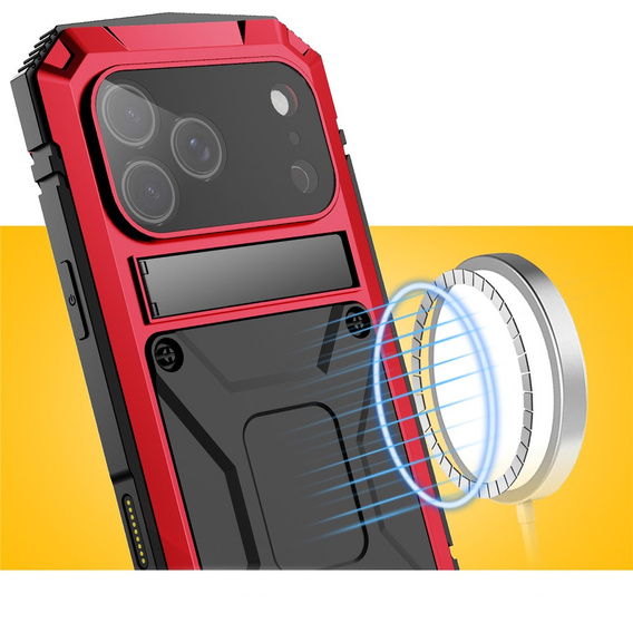 Pouzdro R-JUST s podstavcem a integrovaným sklem pro iPhone 17 Pro