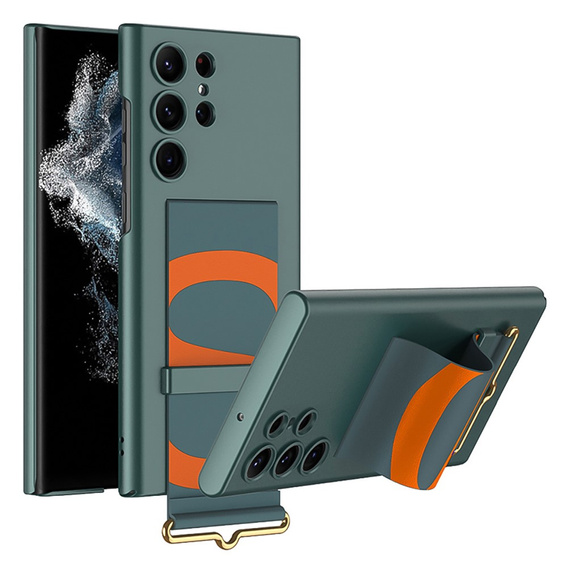 Pouzdro pro Samsung Galaxy S23 Ultra, GKK Strap Case, zelené