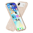 Pouzdro pro iPhone Air, pro MagSafe, třpytivé, průsvitně zlaté