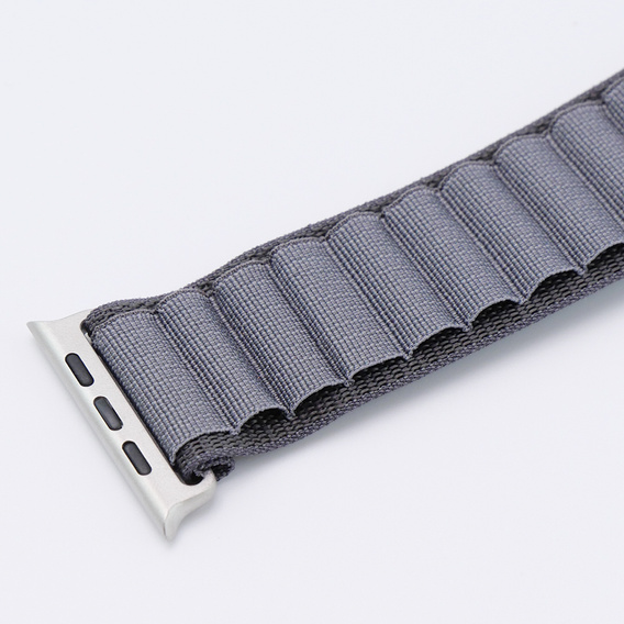 Nylonový řemínek pro Apple Watch 1/2/3/4/5/6/7/8/SE/ULTRA 42/44/45/49 mm, šedý