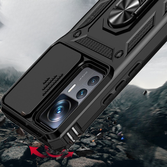 Pouzdro pro Xiaomi 12T 5G / 12T Pro 5G, CamShield Slide, černé