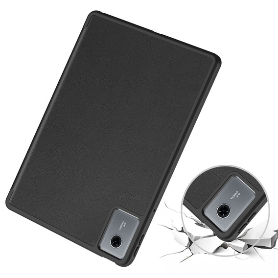 Pouzdro pro Lenovo Idea Tab 11" 2025 TB336FU TB336ZU, stojánek, Smartcase s držákem stylusu, černé