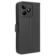 Klopové pouzdro pro Realme Note 50, Wallet Smart Magnet, černé