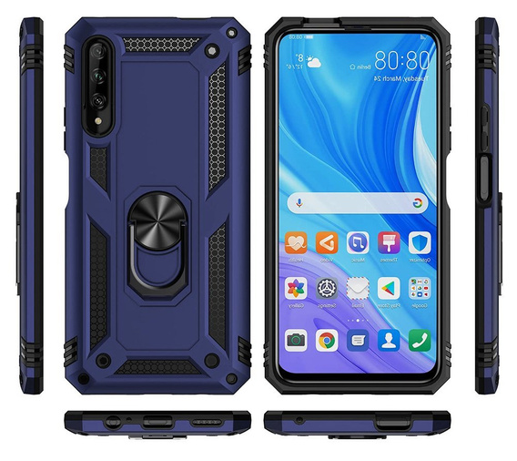 Pancéřové pouzdro pro Huawei P Smart Pro, Nox Case Ring, modré