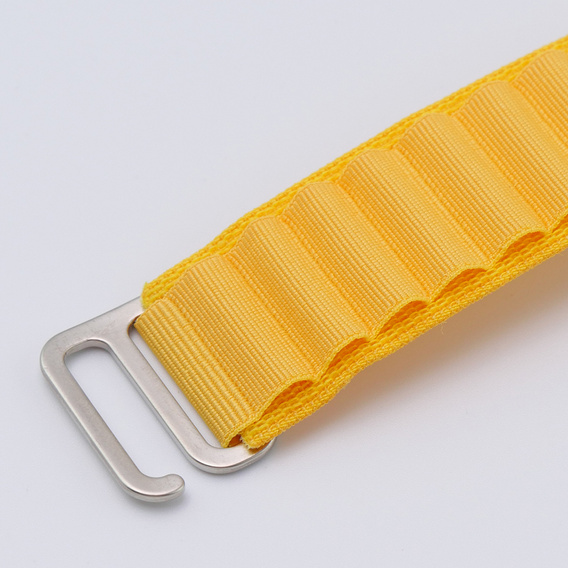 Nylonový řemínek pro Apple Watch 1/2/3/4/5/6/7/8/SE/ULTRA 42/44/45/49 mm, žlutý 