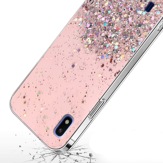 Pouzdro pro Samsung Galaxy A10, Glittery, růžové