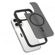 Pouzdro ERBORD MagSafe pro iPhone 16 Pro, Matte Case, aktivní tlačítko, matný / černý