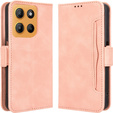 Klopové pouzdro pro Motorola Moto G15 / Motorola Moto G15 Power, Card Slot, růžové