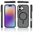 Matné pouzdro pro iPhone 17, pro MagSafe, průsvitné černé