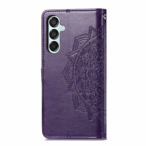 Klopové pouzdro pro Samsung Galaxy M15 5G, Mandala, fialové