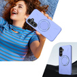 Pouzdro s podstavcem MagSafe pro Samsung Galaxy A57 5G, fialové