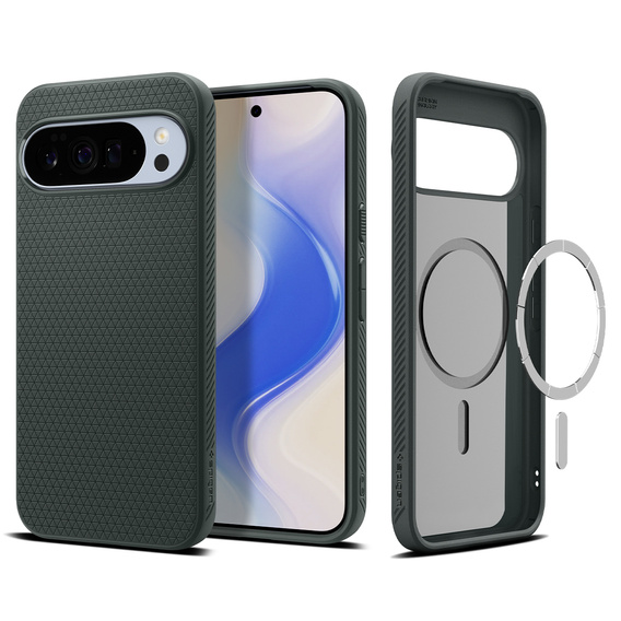 Pouzdro Spigen Liquid Air MagSafe pro Google Pixel 10 Pro XL, Abyss Green
