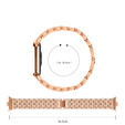 Diamantový náramek pro Xiaomi Smart Band 8 Pro, růžové zlato