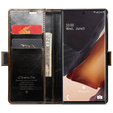 CASEME flipové pouzdro pro Samsung Galaxy Note 20 Ultra, Waxy Textured, káva