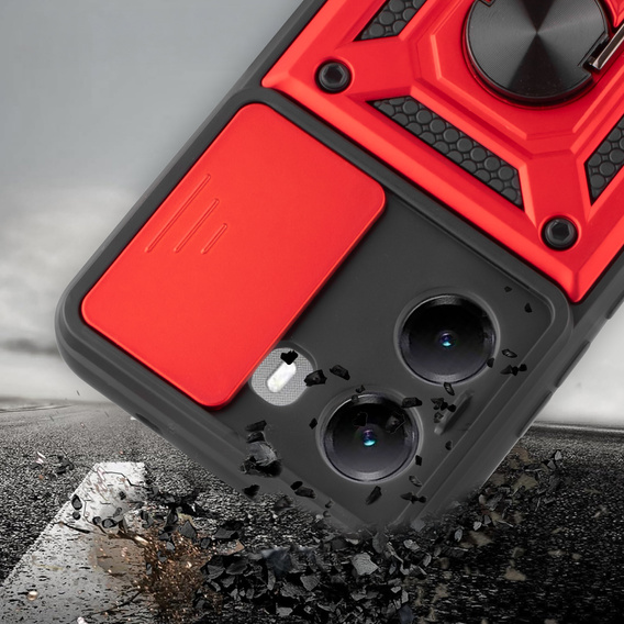 Pouzdro pro Xiaomi Poco X7 Pro 5G, CamShield Slide, červené