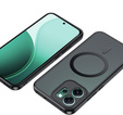 Matné pouzdro pro Oppo Reno 14, pro MagSafe, průsvitné černé