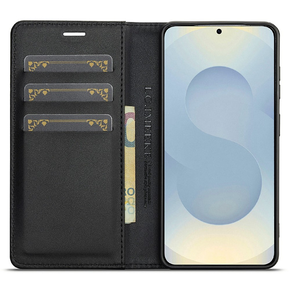 Pouzdro s klopou LC.IMEEKE Carbon pro Samsung Galaxy A57 5G, černé