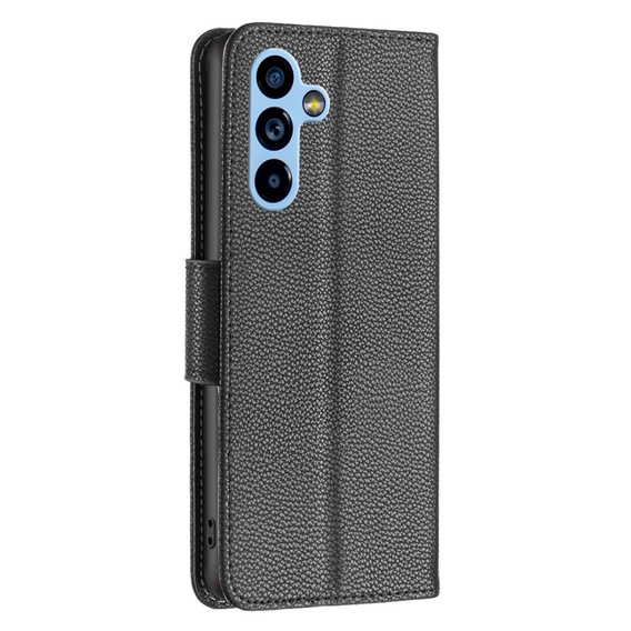 Klopové pouzdro pro Samsung Galaxy A54 5G, Wallet Litchi Magnet, černé