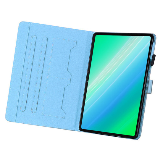 Pouzdro pro iPad 10.2" 2021/2020/2019 (9/8/7 gen.), s klopou, animal, modré