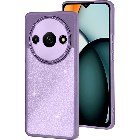 Pouzdro pro Xiaomi Redmi A3, Glittery Powder, fialové
