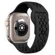 Silikonový řemínek pro Apple Watch 1/2/3/4/5/6/7/8/SE/ULTRA 42/44/45/49MM, černý