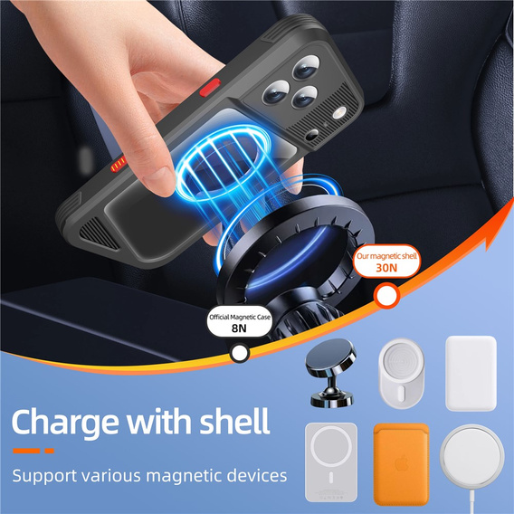 Vodotěsné pouzdro SHELLBOX GTM IP68 s MagSafe pro iPhone 17 Pro Max