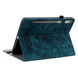 Pouzdro s klopou pro Lenovo Tab P12, flower, modré