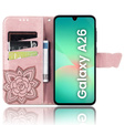 Klopové pouzdro pro Samsung Galaxy A26, Butterfly, růžové rose gold