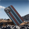 Pouzdro pro IPhone 16 Pro, Aramid Fiber Slim Case, pro MagSafe, modrá / červená