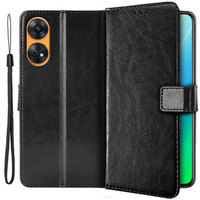 Klopové pouzdro pro Oppo Reno8 T, Wallet, černé