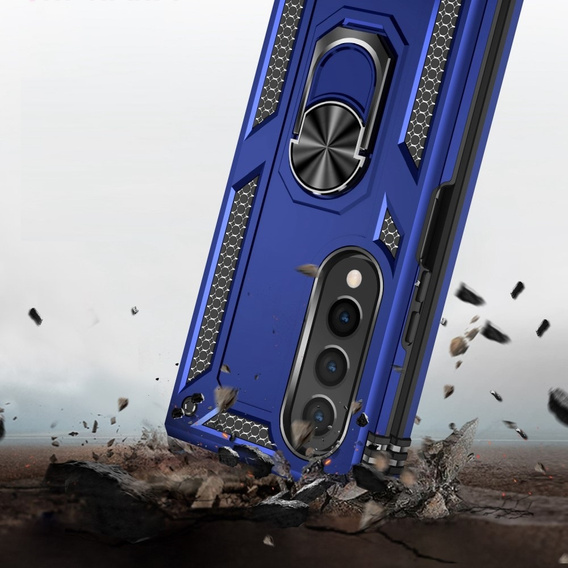 Pancéřové pouzdro pro Samsung Galaxy Z Fold 4 5G, Nox Case Ring, modré