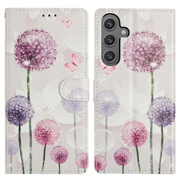 Klopové pouzdro pro Samsung Galaxy A56 5G, Wallet, Dandelion