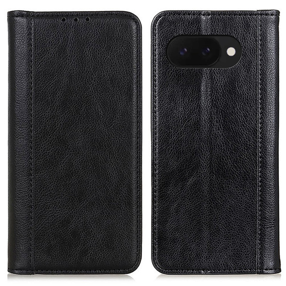 Flipové pouzdro pro Google Pixel 9A, Split Leather, černé